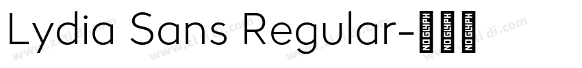Lydia Sans Regular字体转换